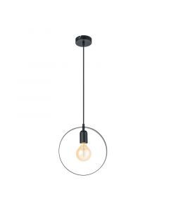 Metalowa retro lampa wisząca czarna, Aida