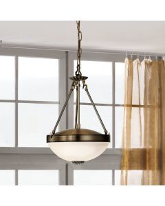 Metalowa klasyczna lampa wisząca brązowa, Reza