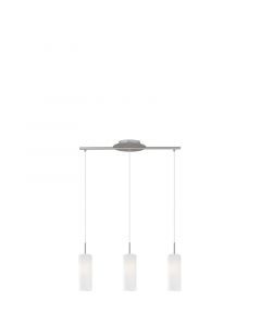 Szklana lampa wisząca niklowa, Ciuda