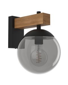 Szklana nowoczesna lampa zewnętrzna szara, Boris, IP44