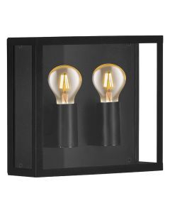 Aluminiowa nowoczesna lampa zewnętrzna czarna, Alihan, IP44