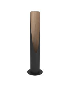 Aluminiowa nowoczesna lampa stołowa brązowa, Aloysius, z przełącznik