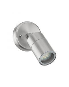 Szklana lampa zewnętrzna srebrna, Jaydae, IP44