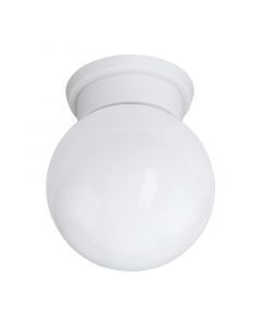 Szklana lampa sufitowa biała, Amira