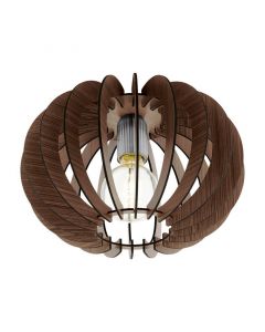 Drewniana design lampa sufitowa brązowa, Kiran