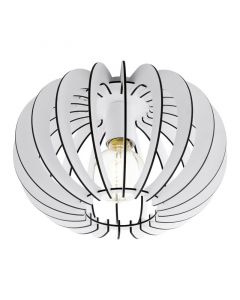 Drewniana design lampa sufitowa biała, Kiran