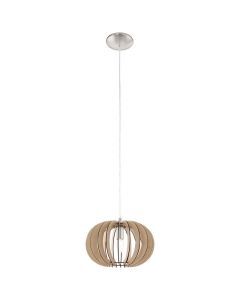 Drewniana lampa wisząca rustykalna, Kiran