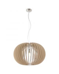 Drewniana lampa wisząca rustykalna, Kiran
