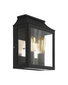 Aluminiowa nowoczesna lampa zewnętrzna czarna, Lenox, IP44