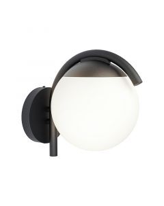 Stalowa nowoczesna lampa zewnętrzna czarna, Lynne, IP44