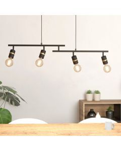 Aluminiowa lampa wisząca czarna, Jelger