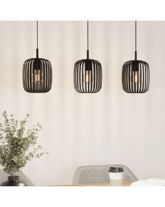 Aluminiowa industrialna lampa wisząca czarna, Pietro