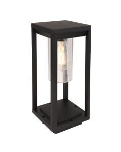 Plastikowa nowoczesna lampa zewnętrzna czarna, Vildan, IP44