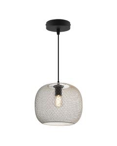 Industrialna lampa wisząca nad stół do jadalni szara, Emado