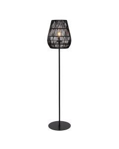 Czarna lampa zewnętrzna rustykalna, Nerida, IP44