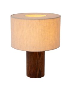 Brązowa lampa stołowa rustykalna, Tachina, z przełącznik