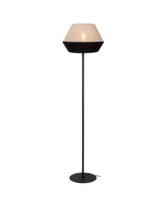 Beżowa lampa stojąca nowoczesna, Kala, z przełącznik