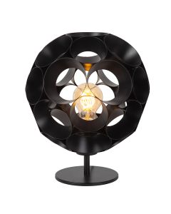 Czarna lampa stołowa nowoczesna, Hannelore
