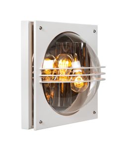 Biała lampa zewnętrzna nowoczesna, Privas, IP44