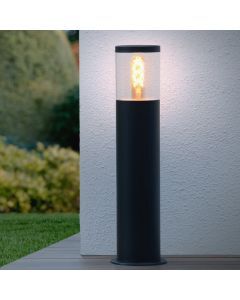 Czarna lampa zewnętrzna nowoczesna, Fedor, IP44