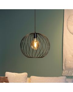 Czarna lampa wisząca klasyczna, Danza
