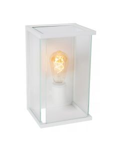 Biała lampa zewnętrzna nowoczesna, Claire, IP54