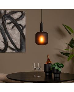 Czarna lampa wisząca nowoczesna, Eloise