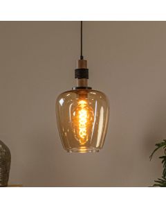 Bursztynowa lampa wisząca retro, Ilona