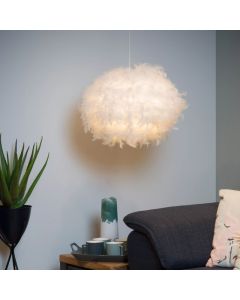 Biała lampa wisząca nowoczesna, Goosy