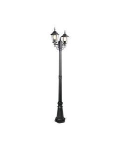 Czarna lampa zewnętrzna klasyczna, Tymo, IP44