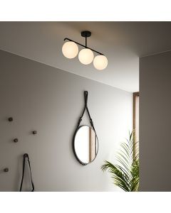 Czarna lampa sufitowa design, Grant