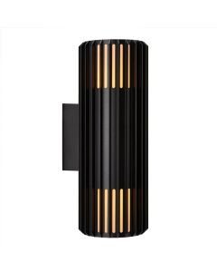 Czarna lampa zewnętrzna design, Aludra, IP54