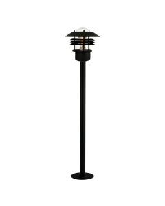 Czarna lampa zewnetrzna retro, Veje, IP54