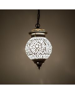 Mozaikowa orientalna lampa wisząca przezroczysta, Nisrin