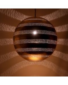 Filigranowa orientalna lampa wisząca złota, Nimra