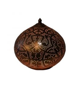 Filigranowa orientalna lampa stołowa miedziana, Nour