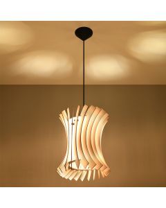 Drewniana lampa wisząca brązowa, Goran