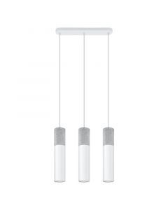 Betonowa lampa wisząca szara, Fardou