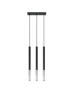 Aluminiowa lampa wisząca chromowana, Ilonca