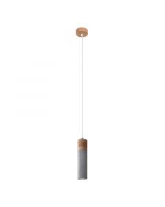 Betonowa lampa wisząca brązowa, Ferron