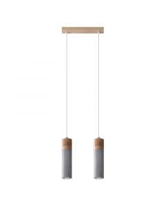Betonowa lampa wisząca brązowa, Ferron