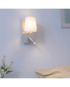 Niklowy kinkiet design, Soro, 40W, 3000K LED, z przełącznik
