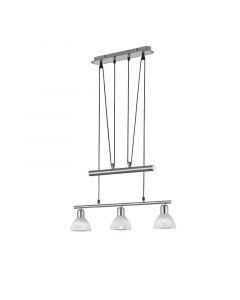 Niklowa lampa wisząca nowoczesna, Gustav
