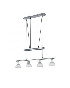 Niklowa lampa wisząca nowoczesna, Gustav