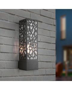 Antracytowa lampa zewnętrzna nowoczesna, Tobias, IP44