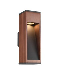 Drewniana lampa zewnętrzna brązowa, Tiziana, IP44