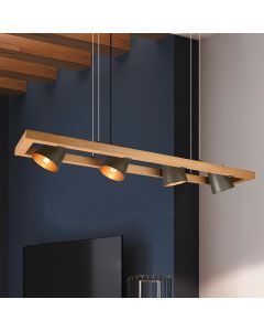 Niklowa lampa wisząca vintage, Keira