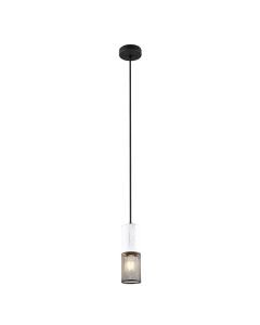 Czarna lampa wisząca vintage, Marjet