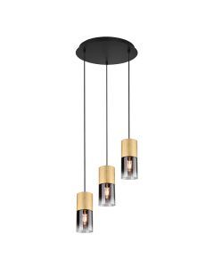 Mosiądz lampa wisząca nowoczesna, Amadi