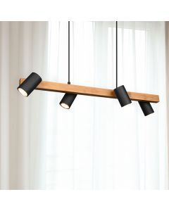 Czarna lampa wisząca nowoczesna, Kaso